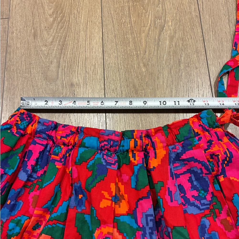Vintage Perry Ellis cotton Floral Multicolor Women's Skirt - Picture 4 of 5